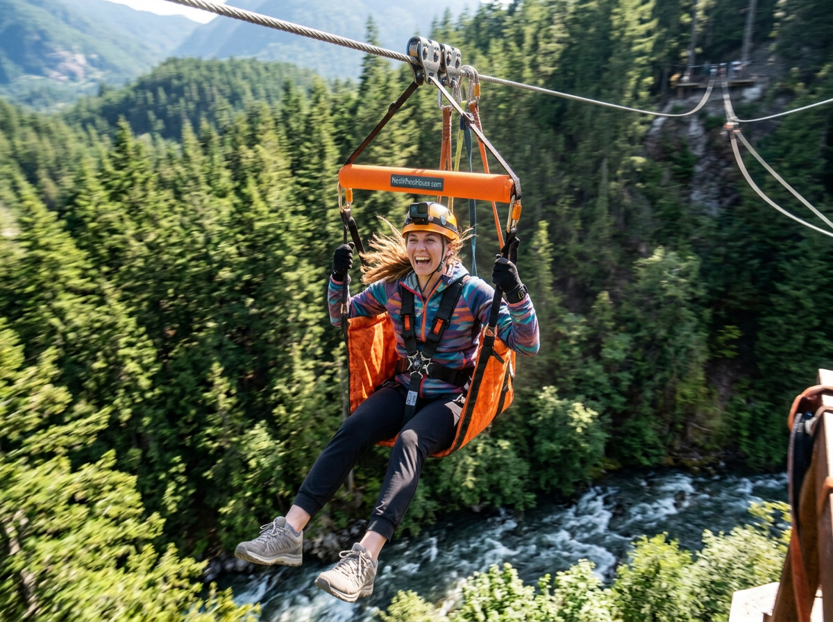 five-point zipline harness available at Next WheelHouse.com