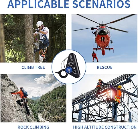 15KN Detachable Rope Grab Ascender,11-13 MM Rope Flip Line Climbing Ascender for Rock Climbing, Tree Climbing and Rescue Mountaineering Tree Arborist Caving