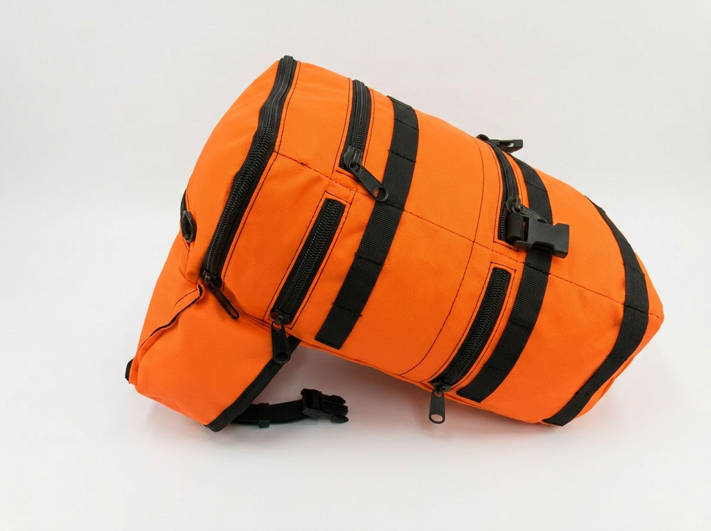 16” Tactical Cordura Utility Pack — 9‑Pocket Modular Backpack with MOLLE Rails & Belt/Harness Attachment