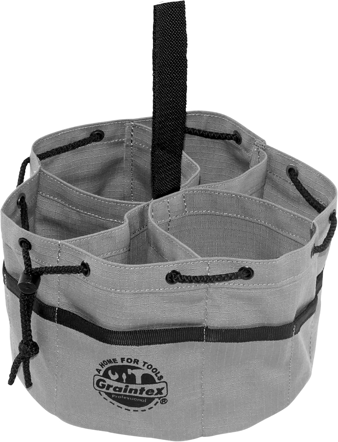 18 Pockets Grab Bag Rip-stop Canvas Drawstring Closure, Small Part Organizer Pouch, Small Tools, Screws, Parts, Parachute Tool Bag for Efficient Storage