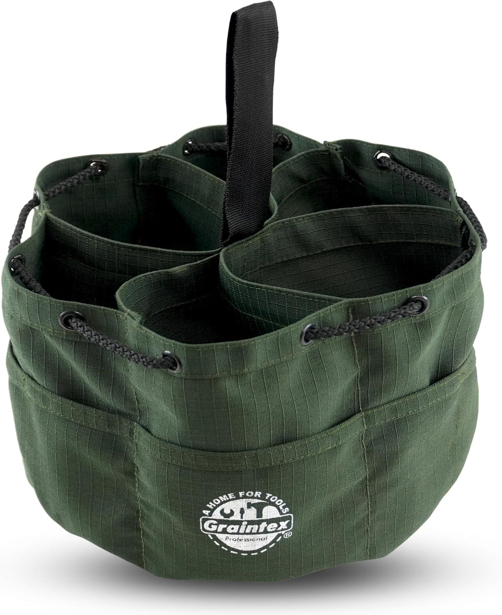 18 Pockets Grab Bag Rip-stop Canvas Drawstring Closure, Small Part Organizer Pouch, Small Tools, Screws, Parts, Parachute Tool Bag for Efficient Storage