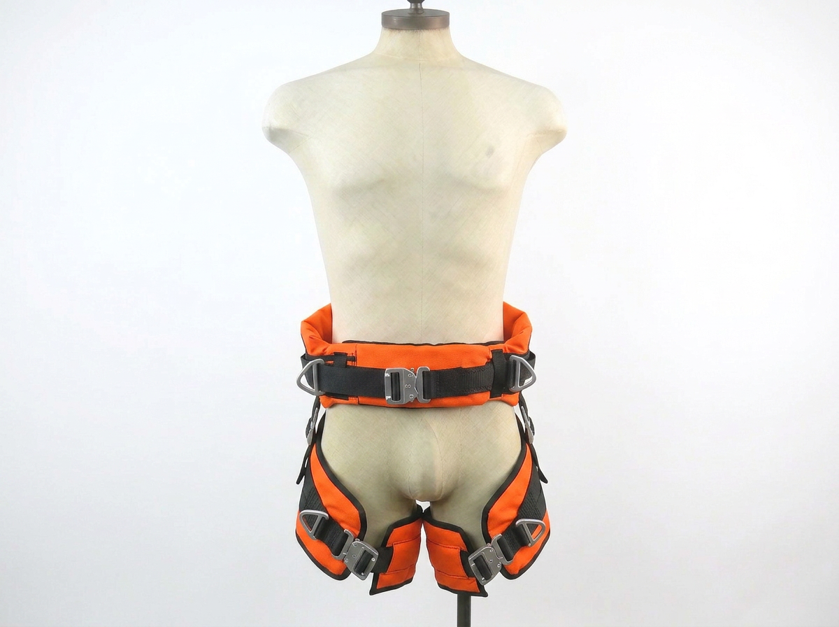4‑Point Rappelling Seat — Multi‑Anchor Spreader Bar System