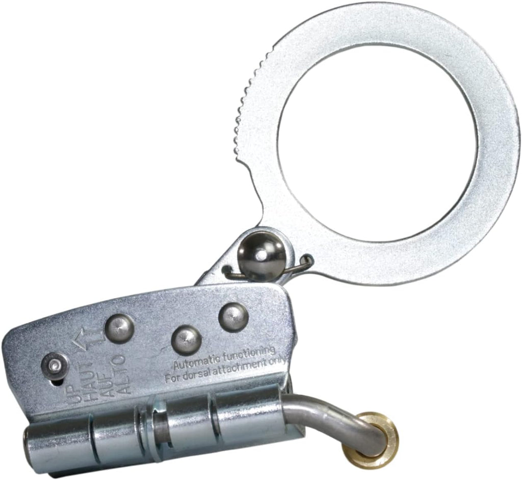 AFP Self-Locking Rope Grab with 2.25 inch Connecting Eye, Used with 5/8’’ Lifeline Rope, for Construction, Climbing
