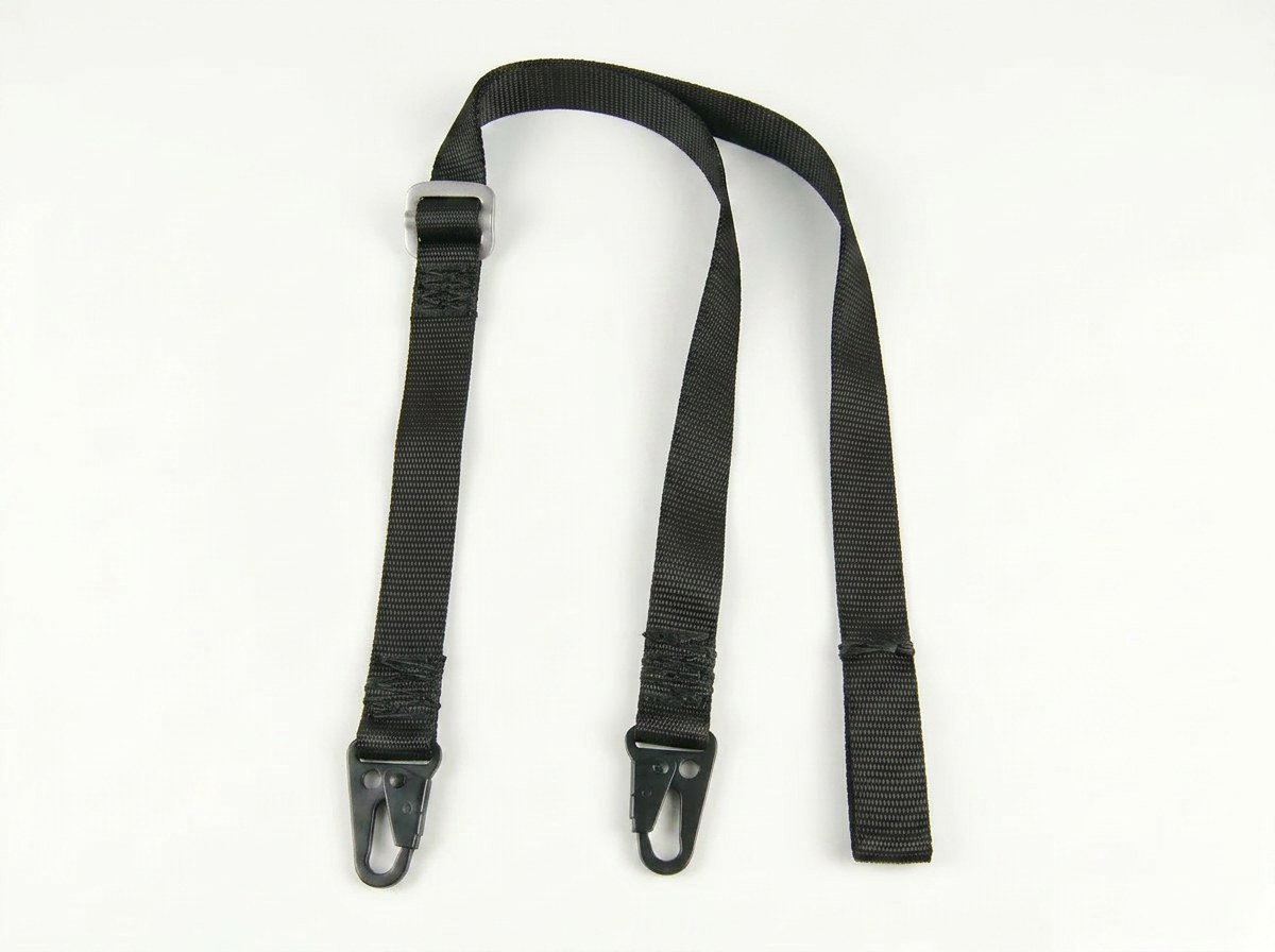 Adjustable Suspension Strap – 1" Nylon Webbing with 1,000 lb. Metal Adapter & Dual Snap Hooks