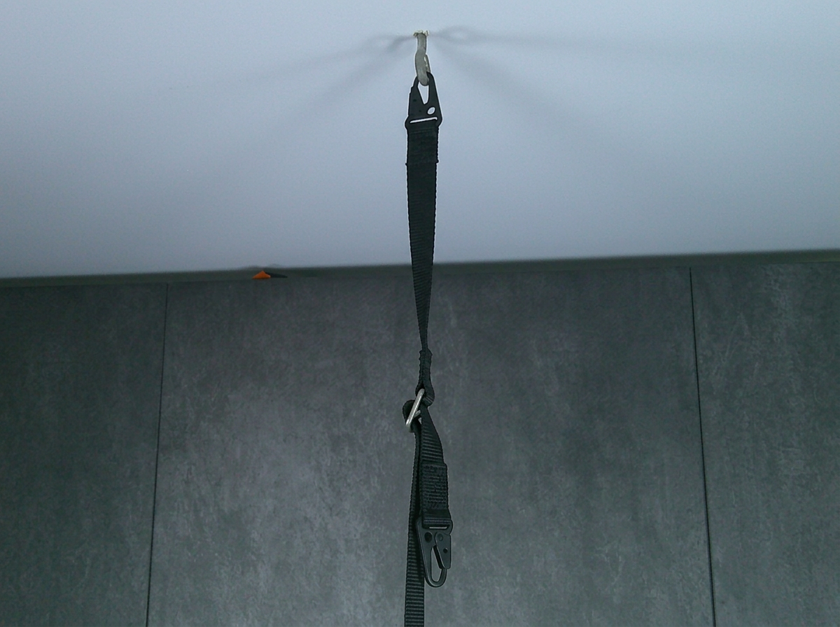 Adjustable Suspension Strap – 1" Nylon Webbing with 1,000 lb. Metal Adapter & Dual Snap Hooks