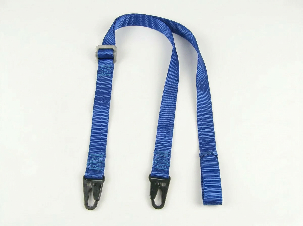 Adjustable Suspension Strap – 1" Nylon Webbing with 1,000 lb. Metal Adapter & Dual Snap Hooks