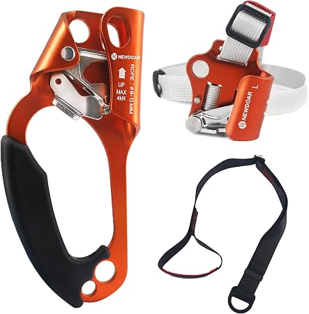 Certified Hand Ascender Rock Climbing Tree Arborist Rappelling Gear Equipment Rope Clamp for 8~13MM Rope