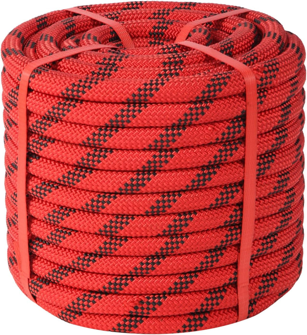 5/8in Climbing Rope - Fall Prevention Rope, Arborist Rope Tree Rope for Outdoor Climbing Swing Sailing Halyard