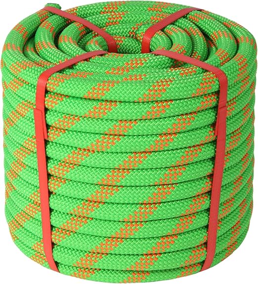 5/8in Climbing Rope - Fall Prevention Rope, Arborist Rope Tree Rope for Outdoor Climbing Swing Sailing Halyard