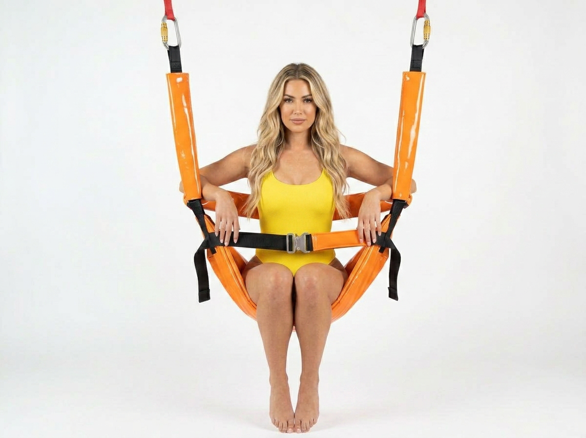 ComfortLift™ Pool Access Swing Seat — Wide 36" PVC‑Reinforced Sling with 5‑Point Support & Foam‑Stabilized Base
