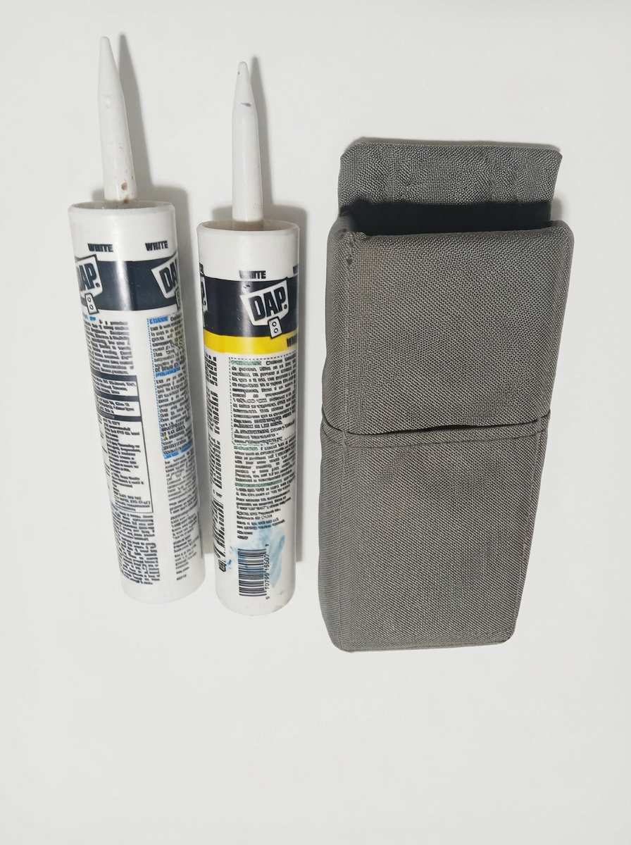 Cosmo Painter Dual‑Tube Caulk Pouch — Belt or Web‑Rail Mounted