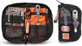 EDC Pouch Small Pocket Tool Pouch with 10 Compartments, Men's Pocket Organizer for Multitools, EDC Organizer with Patches Area for DIY