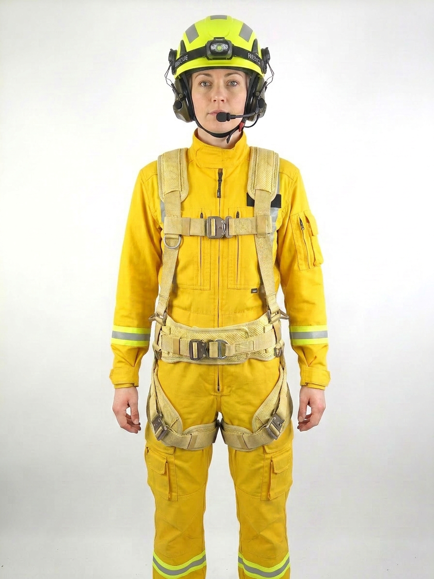 Fallmaster Elite — Full Kevlar Fall Arrest Harness with Load Belt & Kinetic Seat