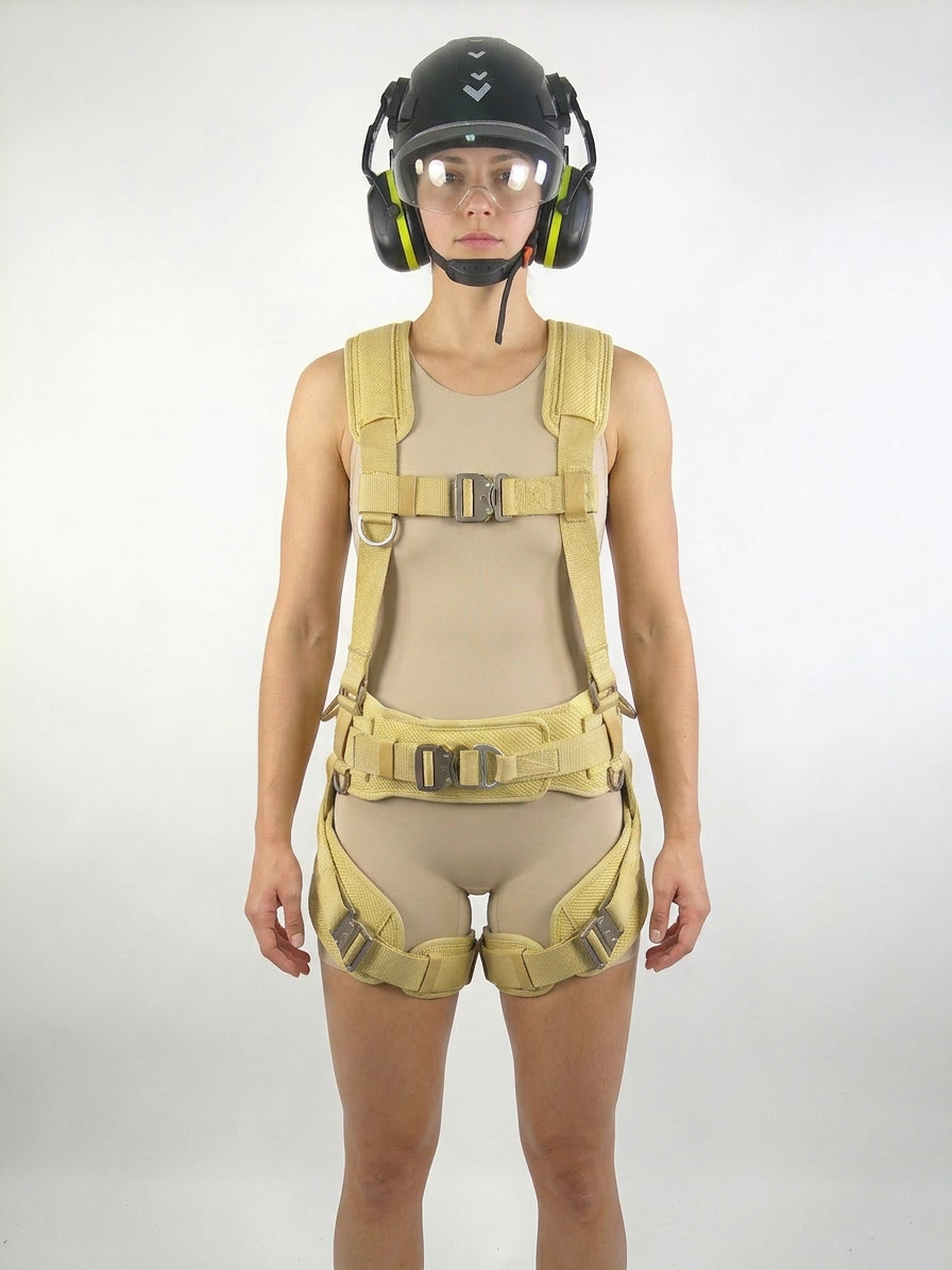 Fallmaster Elite — H‑Frame Fall Arrest Harness with Load Belt & Kinetic Seat