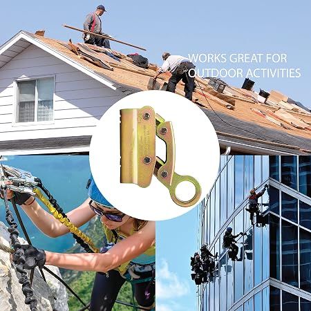 Fusion Climb Dual Rope Grab, Alloy Steel, Safety Protection for Heavy Industry, Roofing, Construction, Fall Protection, Lifeline, Safety Harness, Rope, 25kN