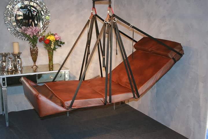 AeroBed™ Hanging Massage Table — Fully Articulating Bed to Recliner, Harness‑Grade Suspension System