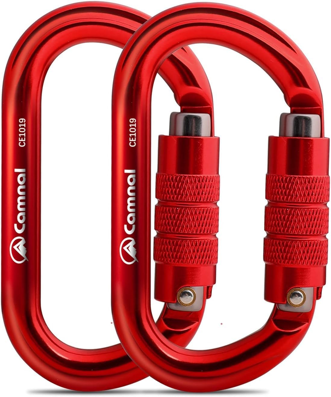 Heavy Duty Carabiner, 25kn(About 5620 lbs) Oval Carabiner Clip O-Shape Rock Climbing Carabiner Lightweight Caribeener for Climbing