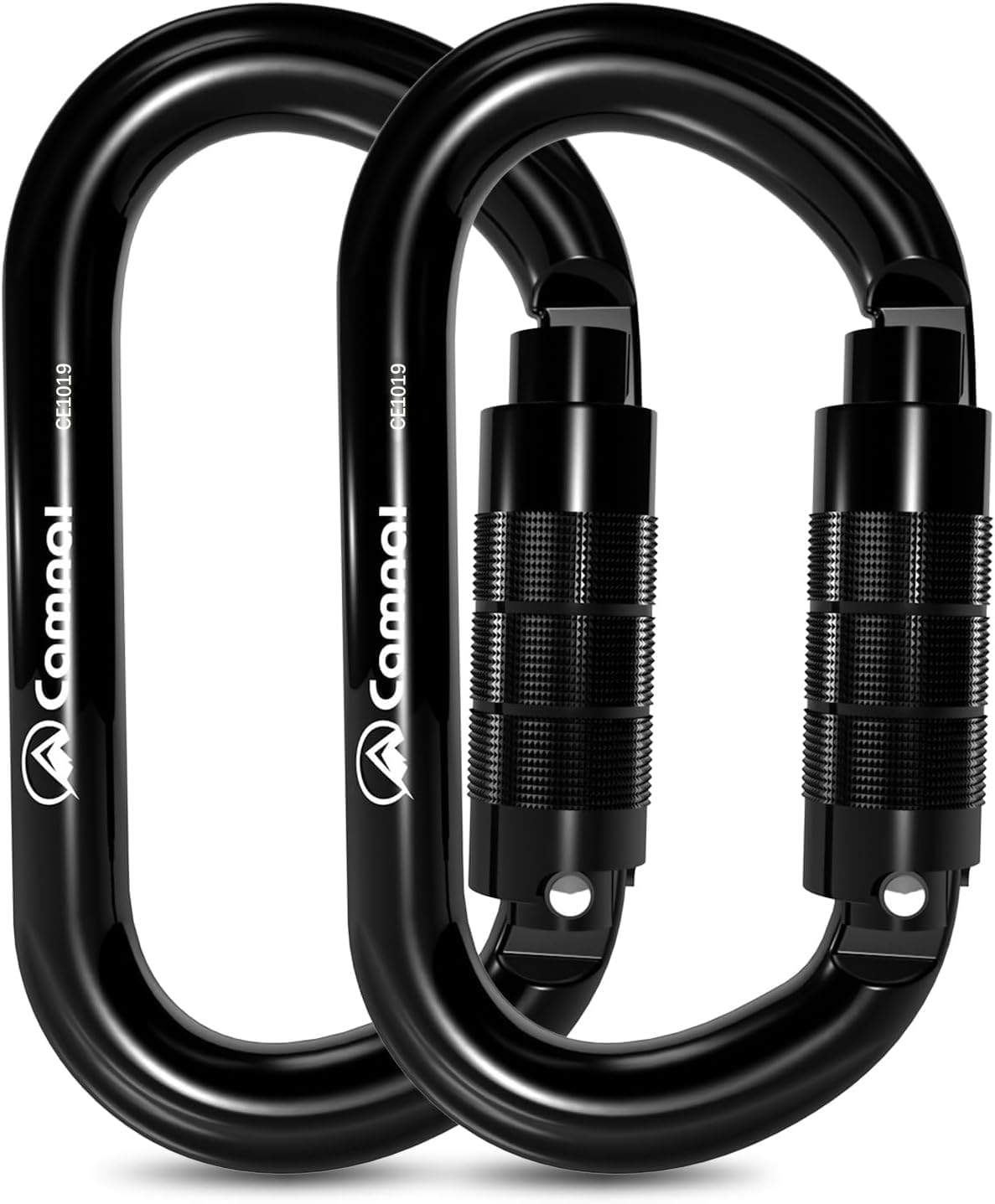 Heavy Duty Carabiner, 25kn(About 5620 lbs) Oval Carabiner Clip O-Shape Rock Climbing Carabiner Lightweight Caribeener for Climbing