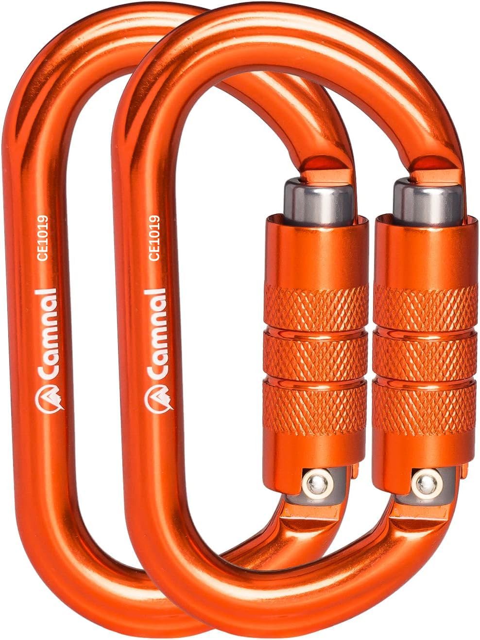 Heavy Duty Carabiner, 25kn(About 5620 lbs) Oval Carabiner Clip O-Shape Rock Climbing Carabiner Lightweight Caribeener for Climbing