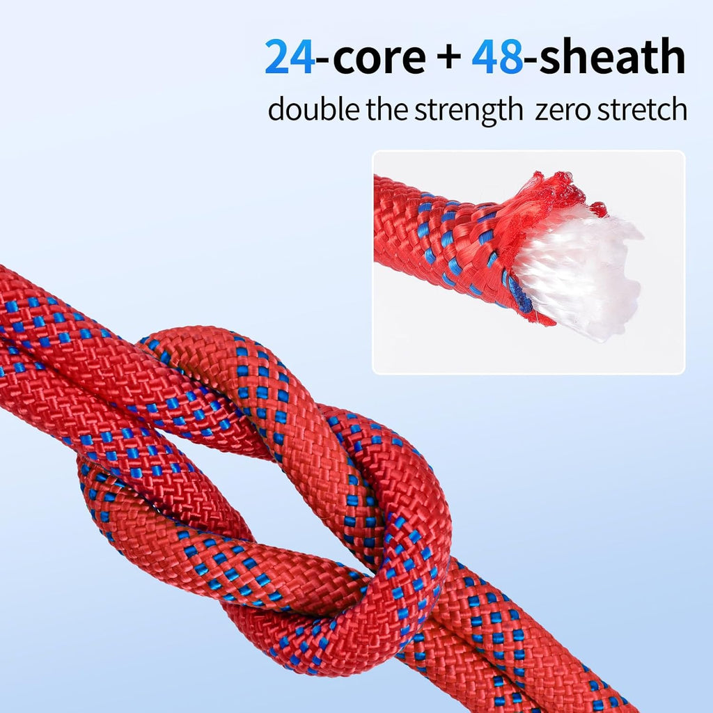 3/4 Inch Heavy Duty Climbing Rope - for Tree Swing, Pulling, Outdoor