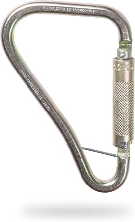 Large Tower-Ladder Hook -Malta Dynamics FMalta Dynamics Fall Protection Carabiner Clip, High Strength Professional Grade, OSHA/ANSI Compliantall Protection Carabiner Clip, High Strength Professional Grade, OSHA/ANSI Compliant