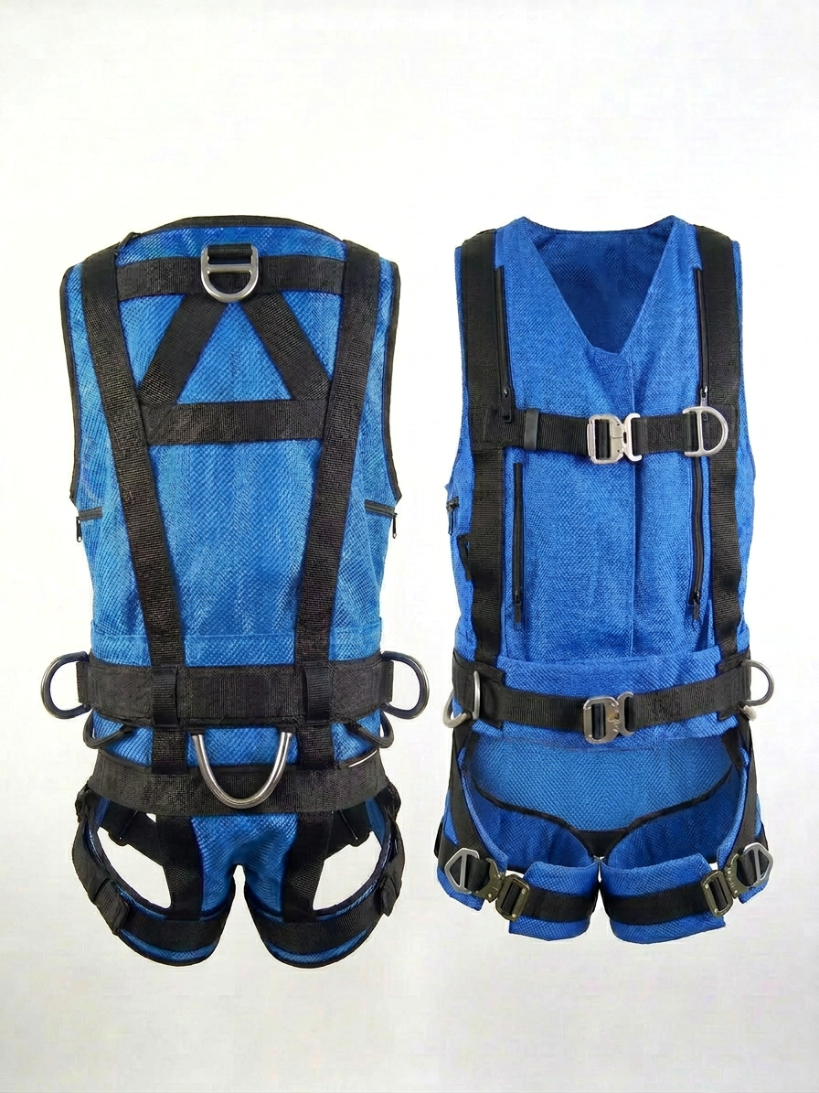 Multi‑Role Tactical Vest Harness — Dorsal & Front Fall Arrest, Spreader‑Bar Ready