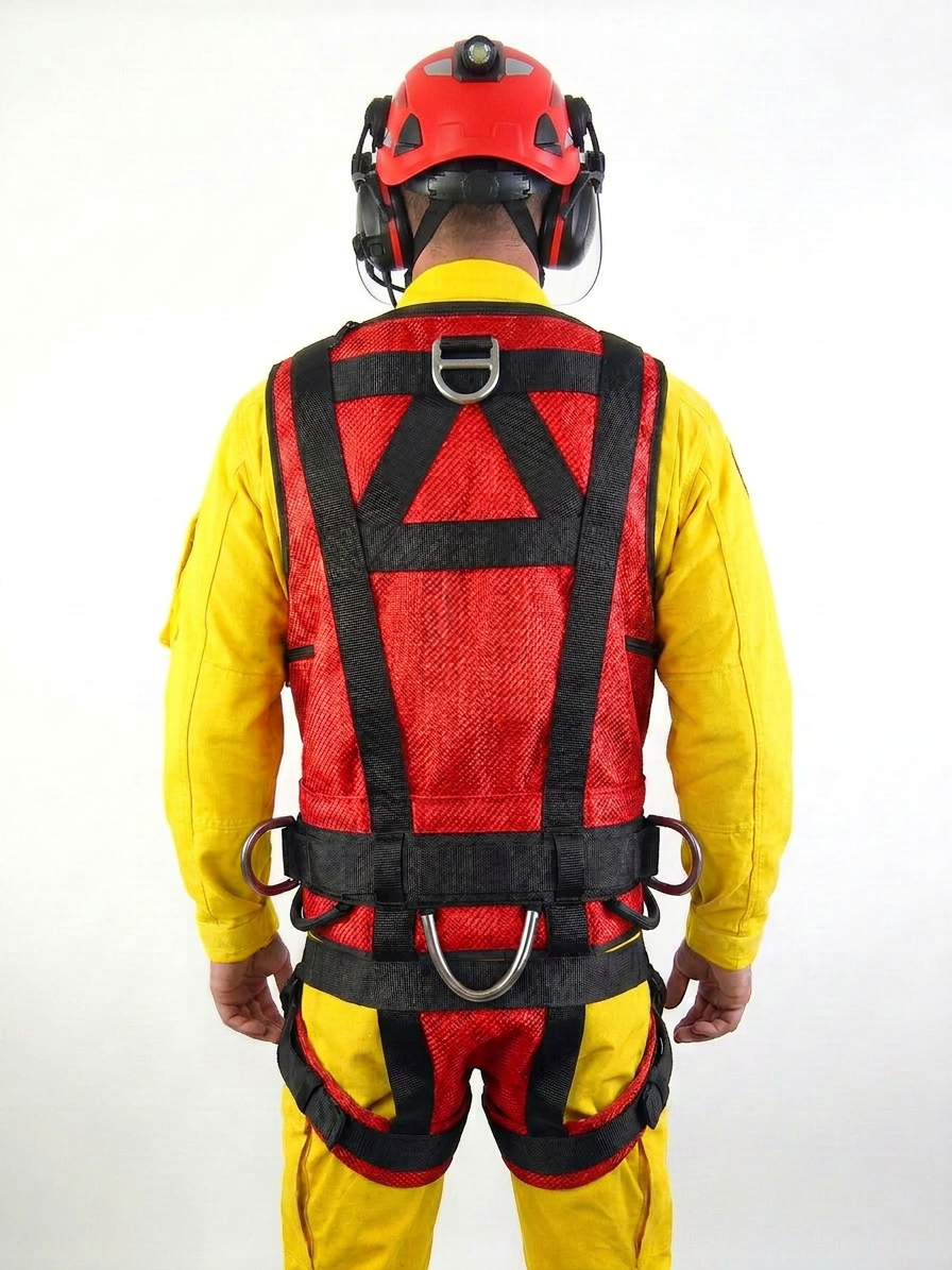 Multi‑Role Tactical Vest Harness — Dorsal & Front Fall Arrest, Spreader‑Bar Ready
