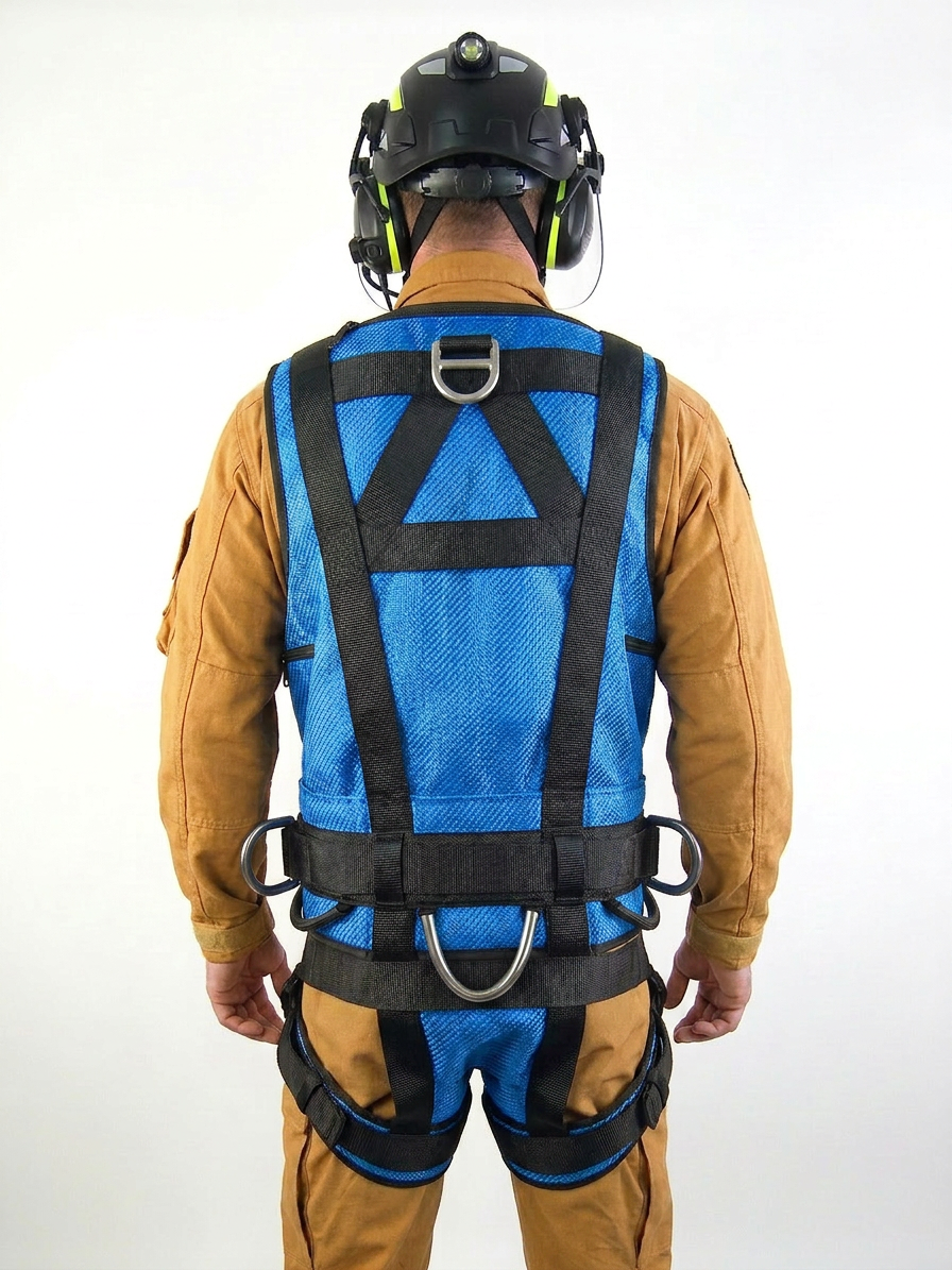 Multi‑Role Tactical Vest Harness — Dorsal & Front Fall Arrest, Spreader‑Bar Ready