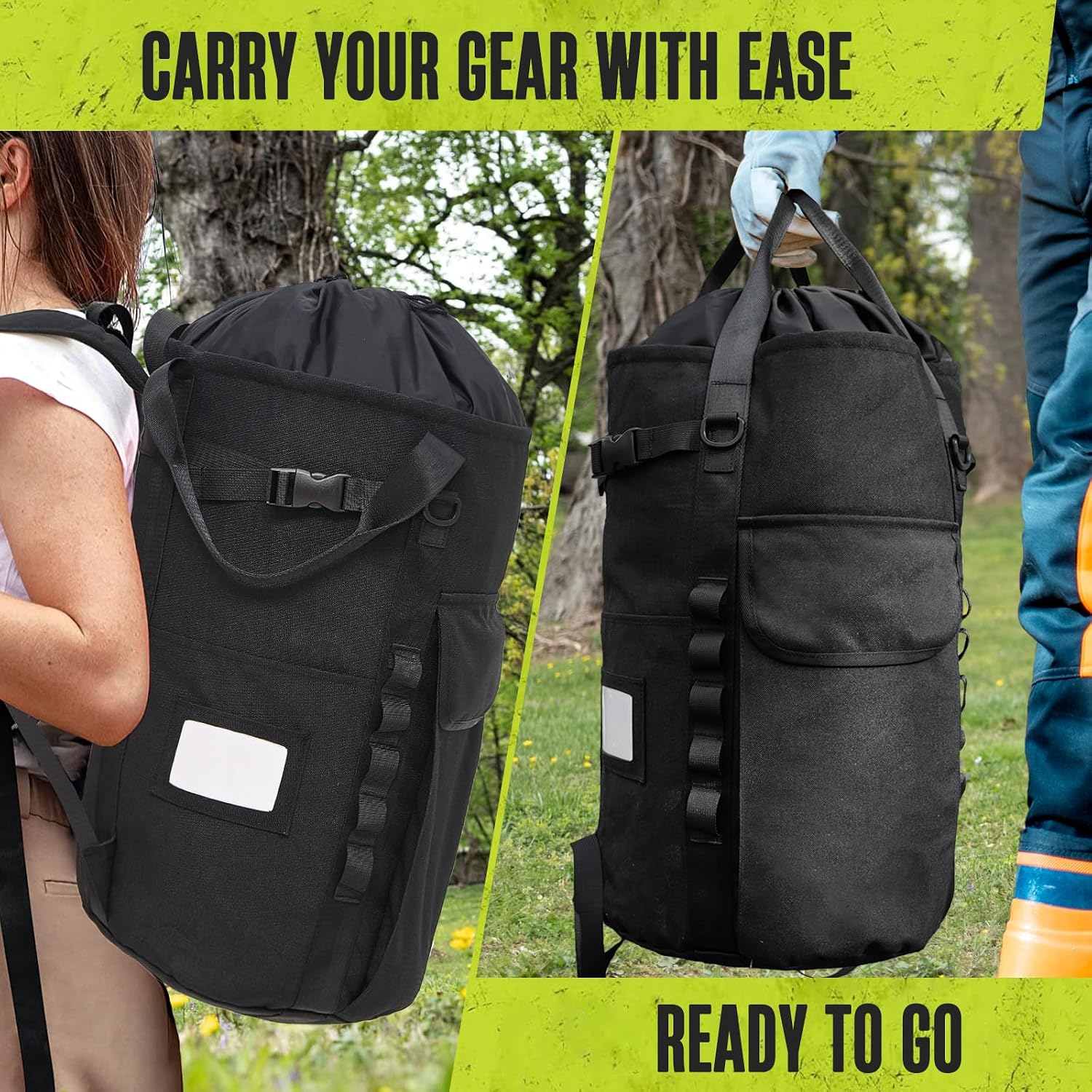 Rope Deployment Storage Duffel Backpack