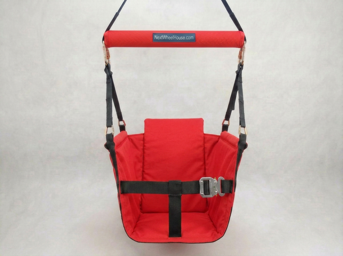 Safety Swing Seat — Surround Seat™ + Booster‑Style 3‑Point Belt