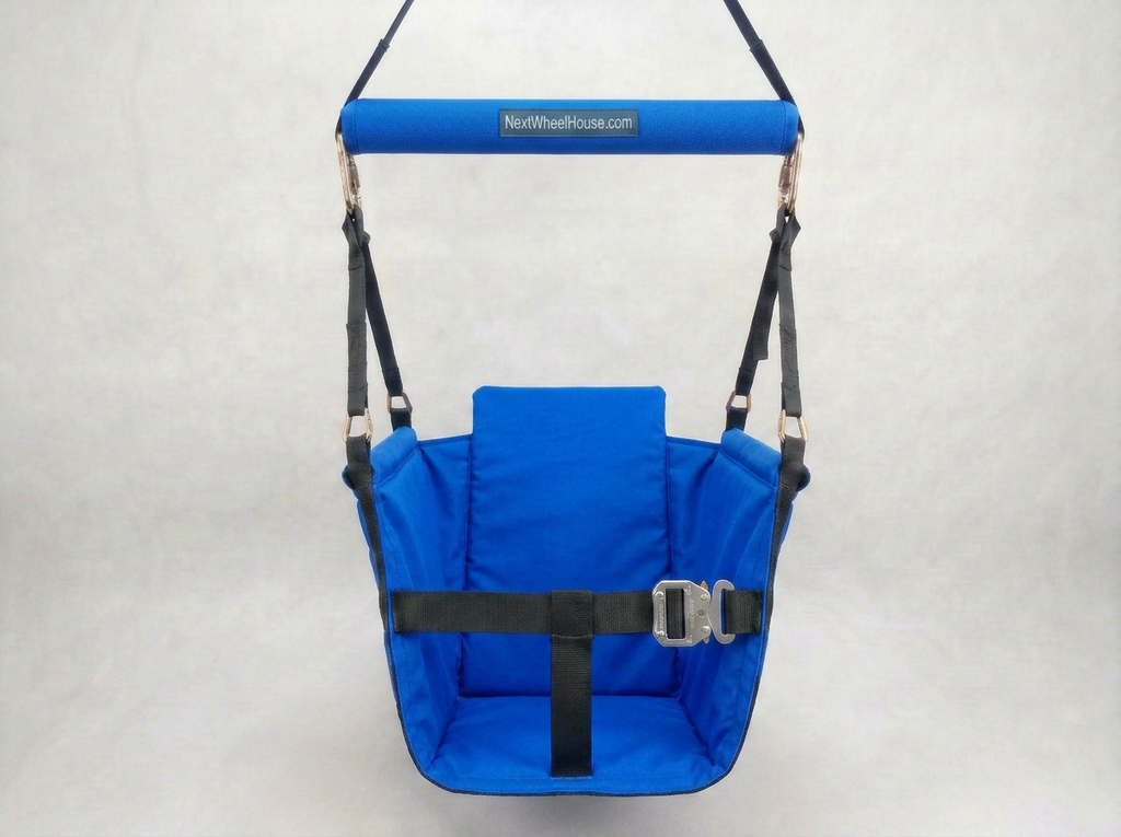 Safety Swing Seat — Surround Seat™ + Booster‑Style 3‑Point Belt