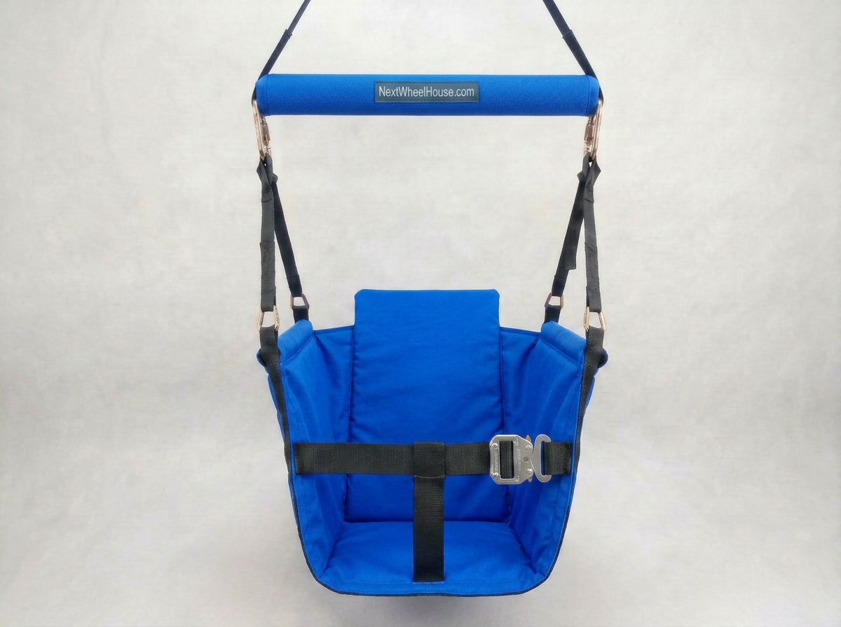 Safety Swing Seat — Surround Seat™ + Booster‑Style 3‑Point Belt