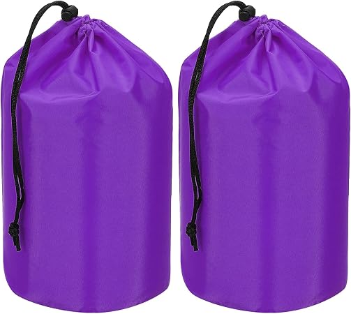 Stuff Sack, Waterproof Outdoor Storage Sack Portable Drawstring Dust Flap Bag Lightweight Sleeping Bag for Camping Hiking Travel
