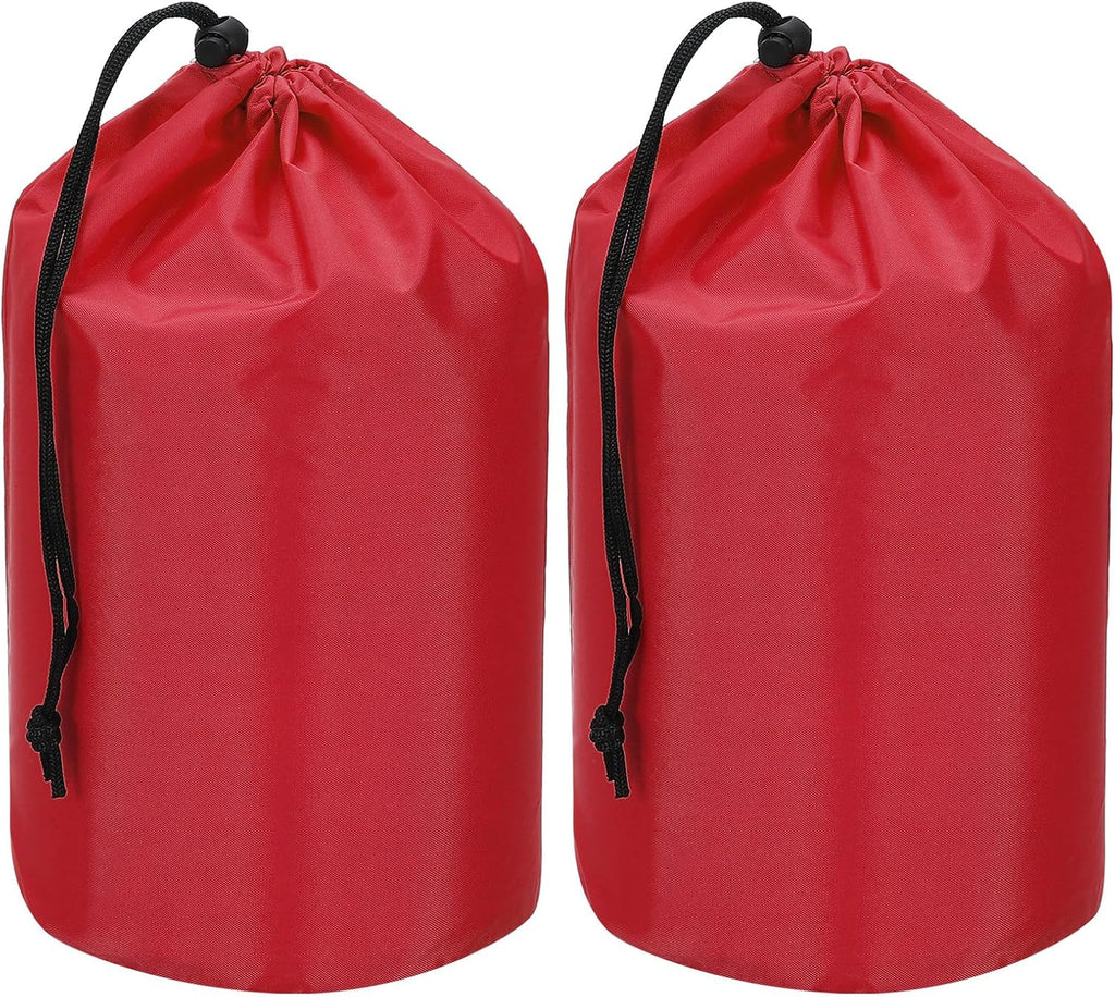Stuff Sack, Waterproof Outdoor Storage Sack Portable Drawstring Dust Flap Bag Lightweight Sleeping Bag for Camping Hiking Travel