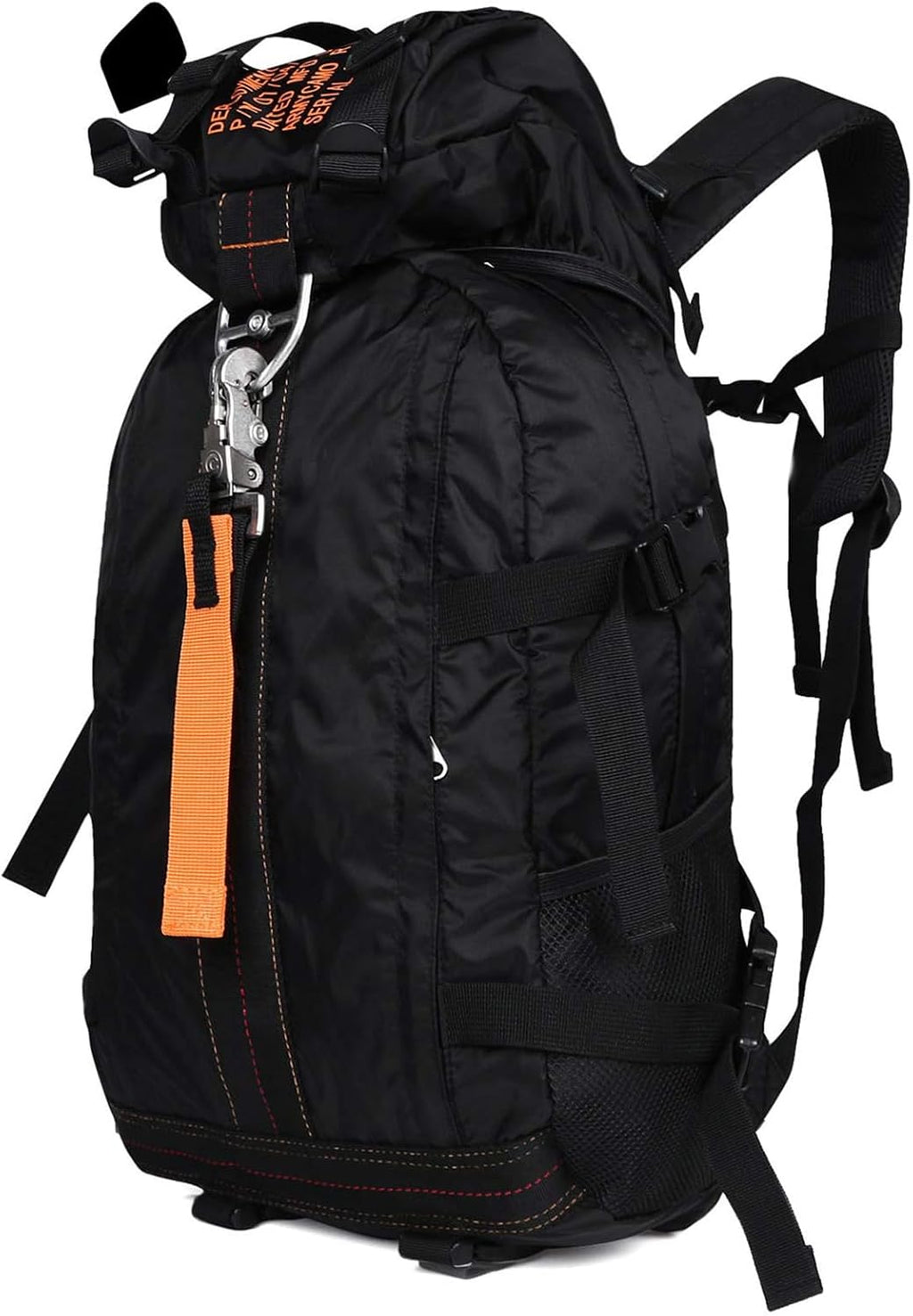 Tactical Flight Backpack, Lightweight Parachute Pack for Travel | MOLLE webbing expands carry options, with large storage for outdoor, camping, hiking, and daily gear