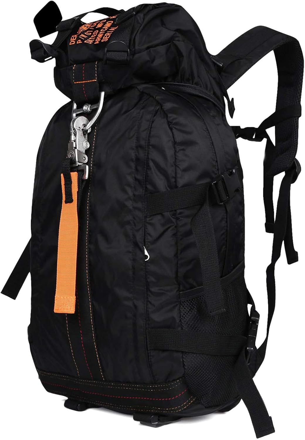 Tactical Flight Backpack, Lightweight Parachute Pack for Travel | MOLLE webbing expands carry options, with large storage for outdoor, camping, hiking, and daily gear