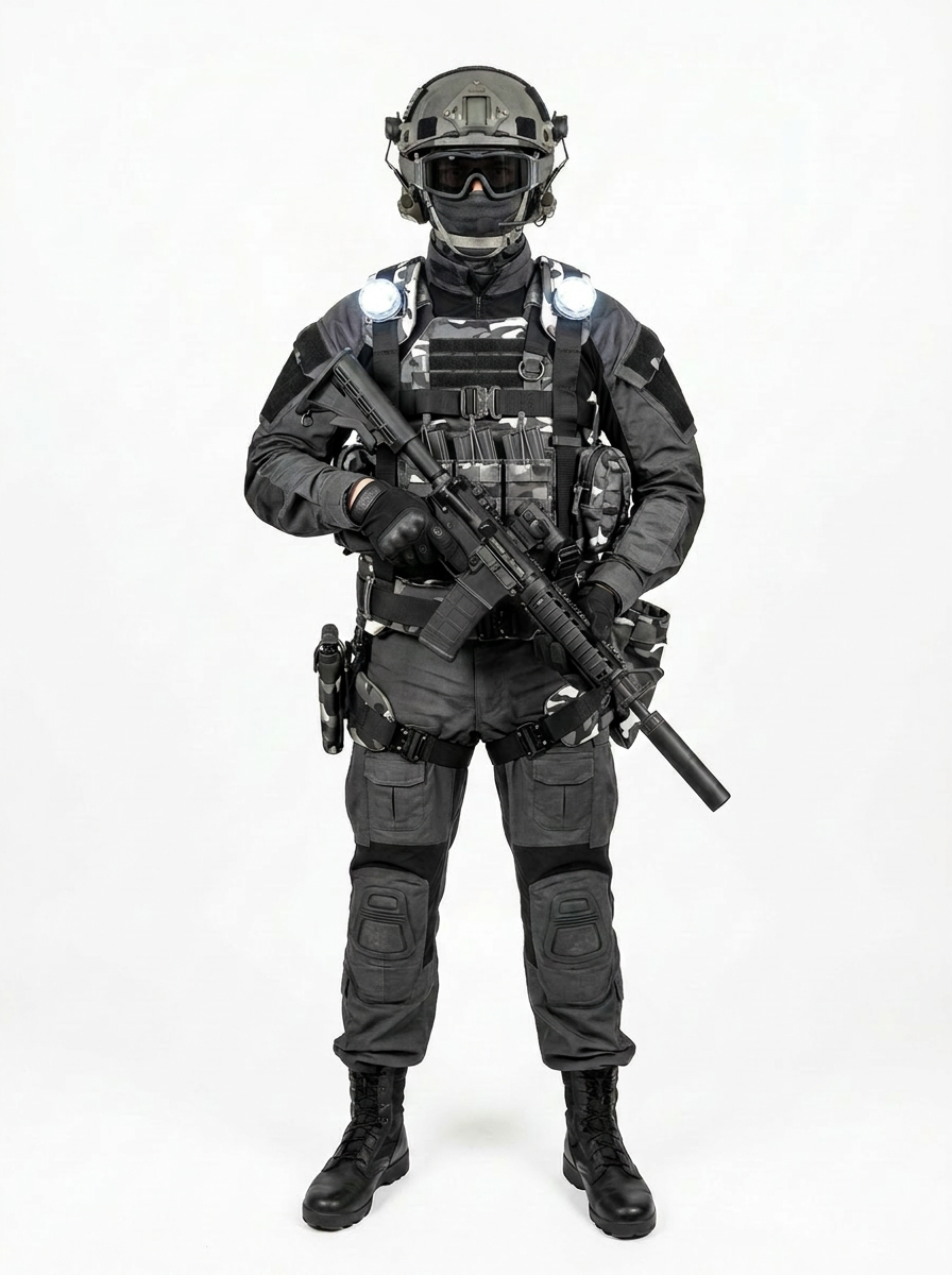 Tactical StormWalker H-Style Load Bearing Body Harness with Fall Protection & Spreader bar for Rappelling