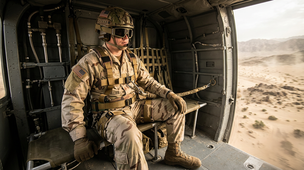Tactical StormWalker  X- style Load Bearing Body Harness with Fall Protection & Spreader bar for Rappelling