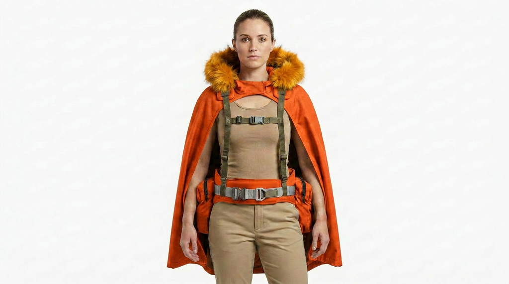 The Ravin Load‑Bearing Backbrace Harness combines a heavy‑duty padded back brace belt with a fully integrated H‑harness suspender system