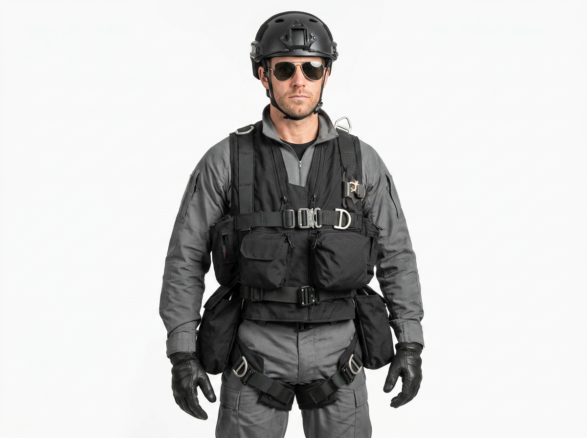Titan Tactical Rescue Vest Harness — Multiple Rope Deployment System