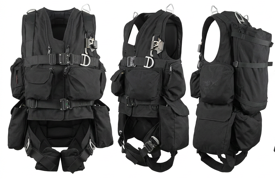 Titan Tactical Rescue Vest Harness — Multiple Rope Deployment System