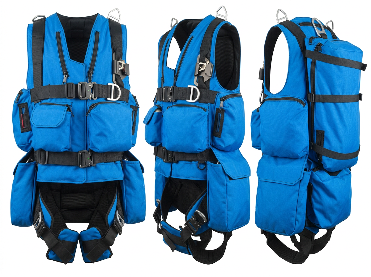 Titan Tactical Rescue Vest Harness — Multiple Rope Deployment System