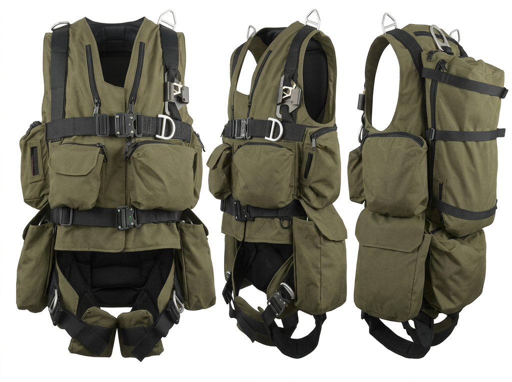 Titan Tactical Rescue Vest Harness — Multiple Rope Deployment System