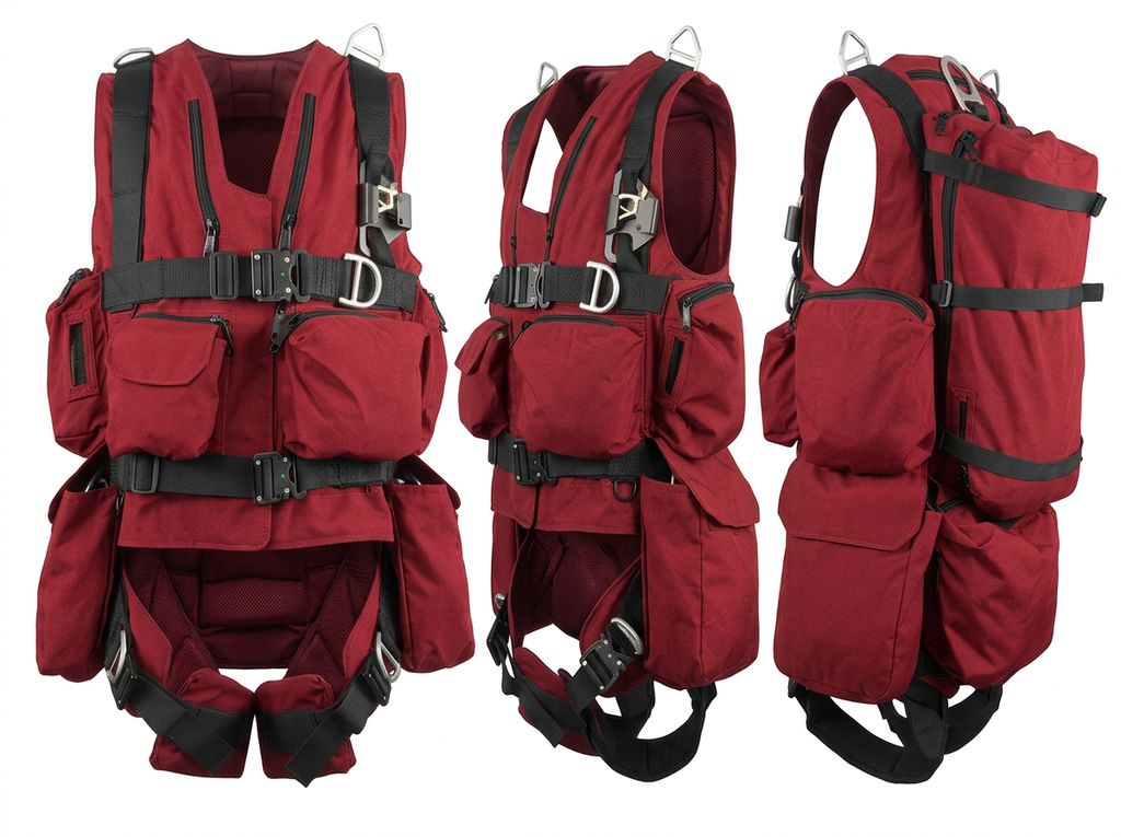 Titan Tactical Rescue Vest Harness — Multiple Rope Deployment System