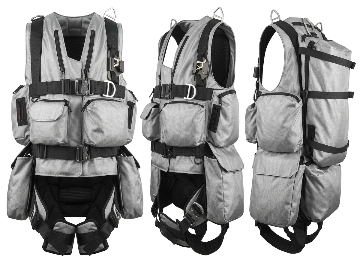Titan Tactical Rescue Vest Harness — Multiple Rope Deployment System