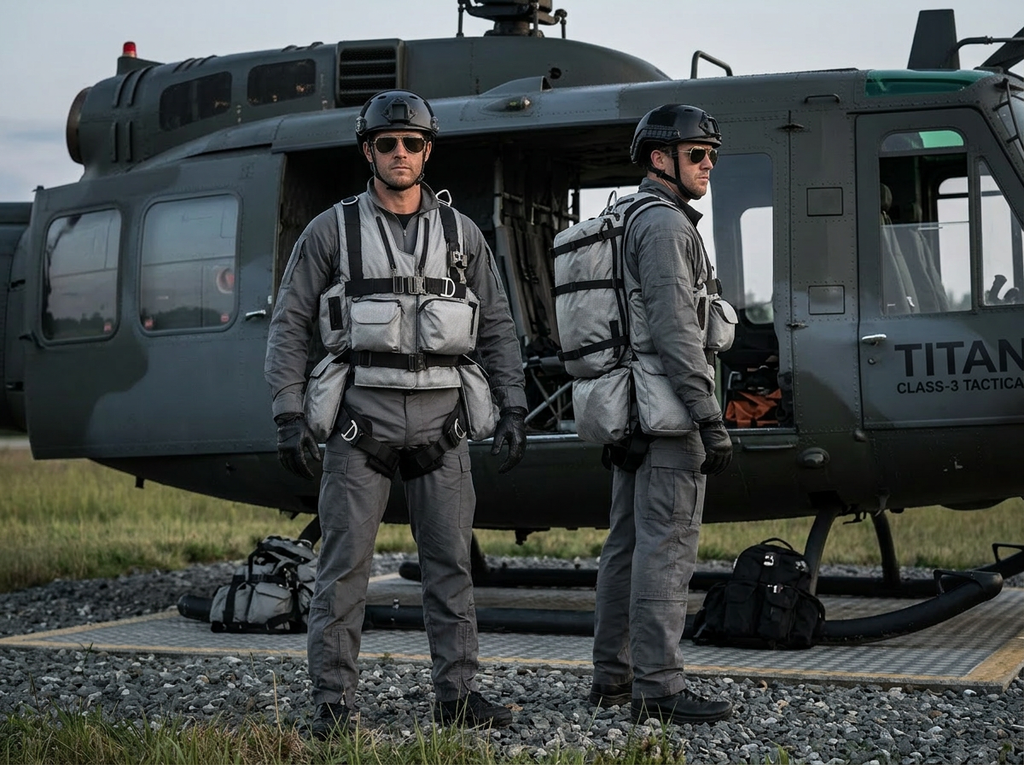Titan Tactical Rescue Vest Harness — Multiple Rope Deployment System