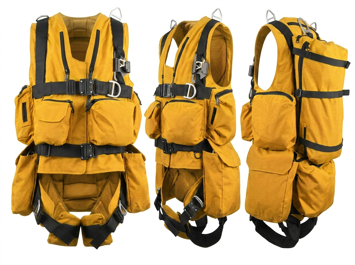 Titan Tactical Rescue Vest Harness — Multiple Rope Deployment System