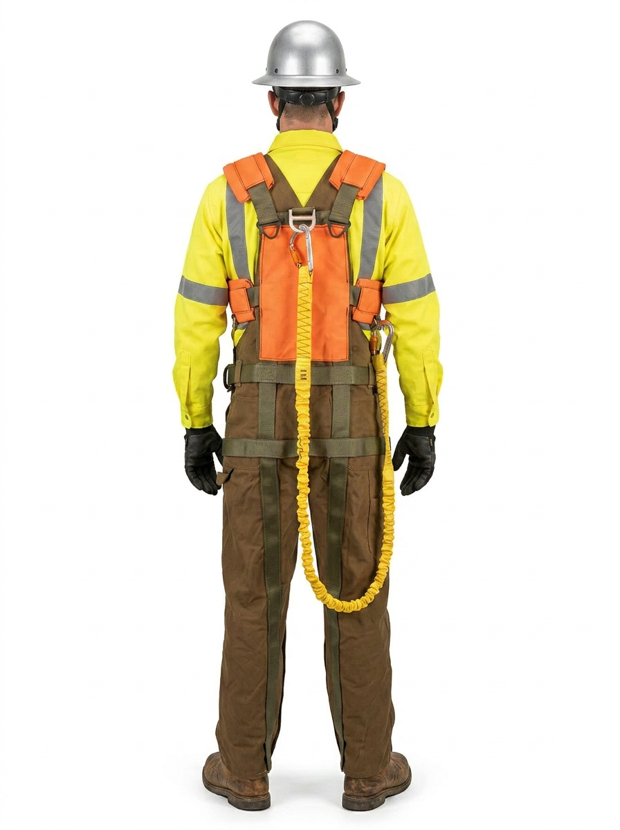 WillHammer Overall Suspender H‑Harness — Class 3 Full‑Body Saddle‑Support Safety System