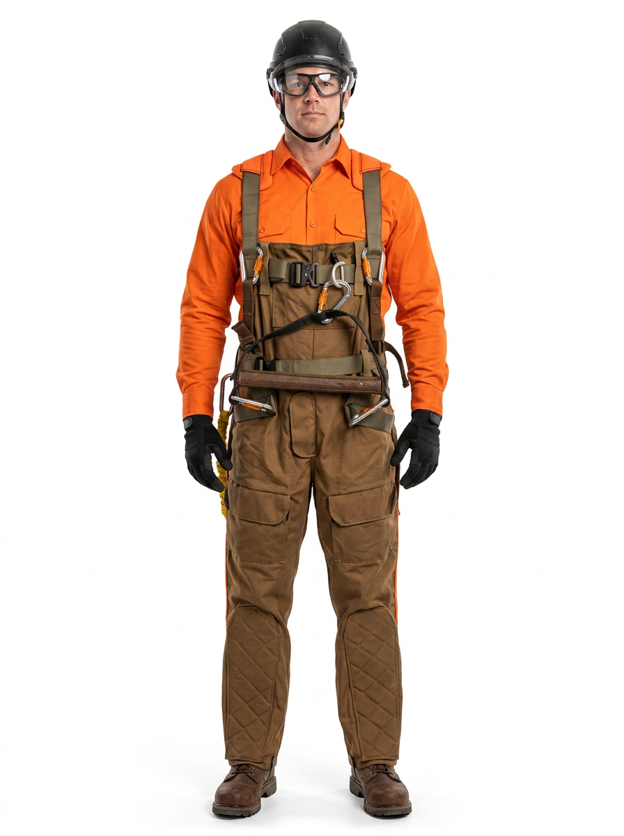 WillHammer Overall Suspender H‑Harness — Class 3 Full‑Body Saddle‑Support Safety System