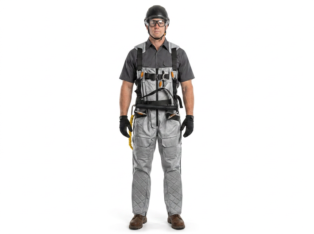 WillHammer Overall Suspender H‑Harness — Class 3 Full‑Body Saddle‑Support Safety System